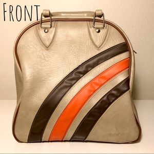 Vintage Gladding Leather Bowling Ball Bag 1970s